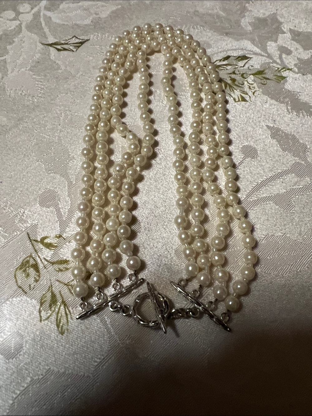 Classic Ivory Pearl Multi-Strand Necklace by